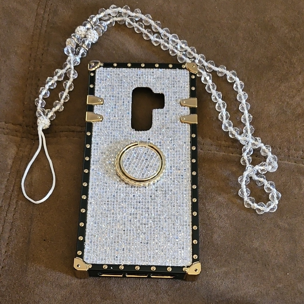 Samsung Glitter Case with Gold Accents